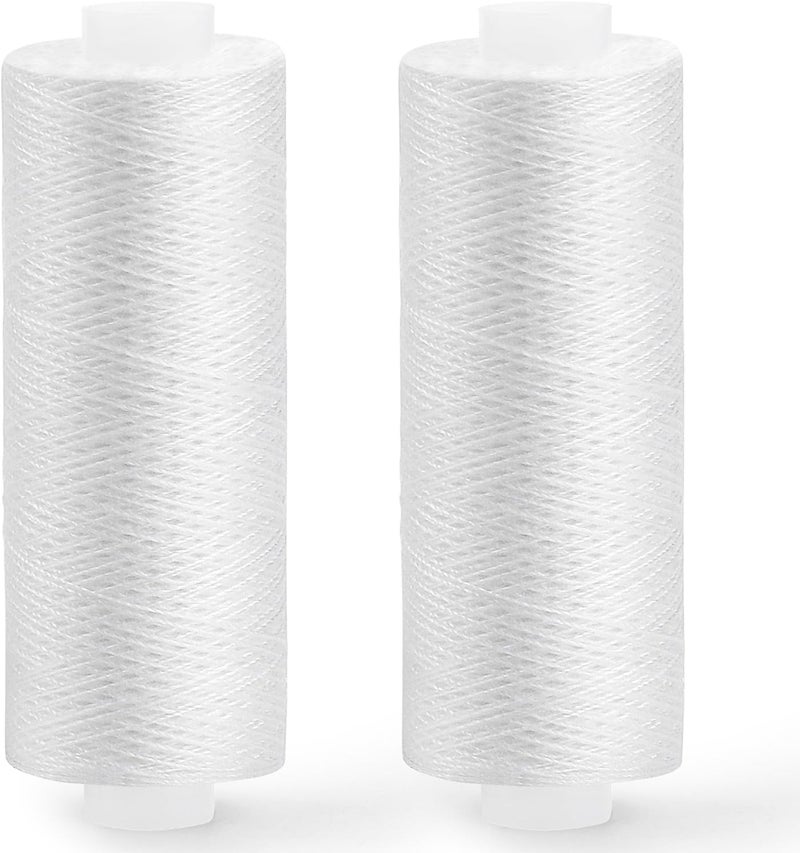 ZMAAGG Sewing Thread, 200 Yards Per Roll White Thread for Sewing, Polyester Threads for Sewing Machine, Hand Stitching, Embroidery - Image 1